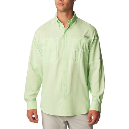 Columbia Men's Tamiami II Long Sleeve Shirt, White, Large Tall