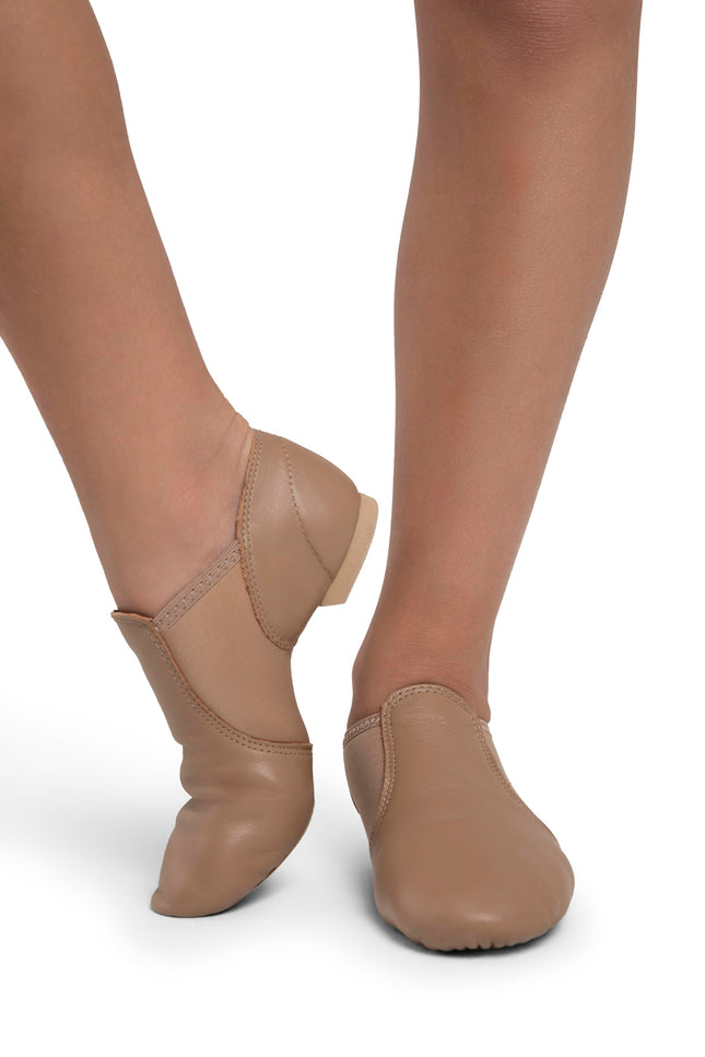 Capezio E-Series Jazz Slip On - Niño, Caramelo, 11.5 M