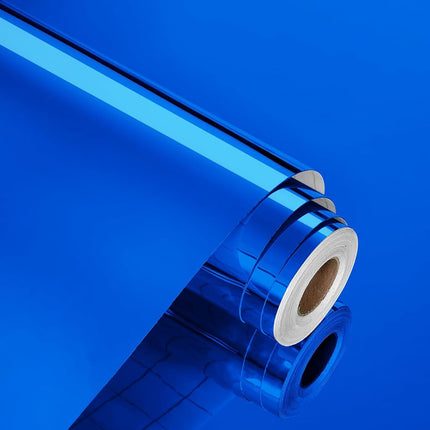 WESTICK Blue Mirror Stickers Self Adhesive Mirror 