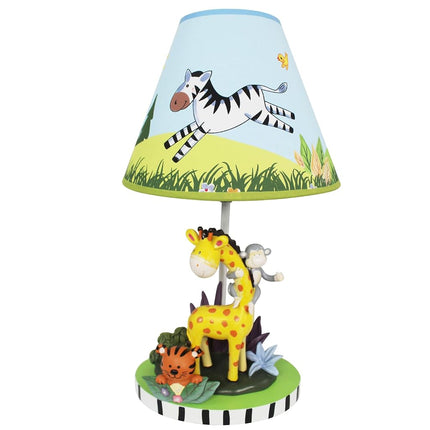 Fantasy Fields - Kids Table Lamp Bedside Light - Sunny Safari - Child Friendly Water-based Paint