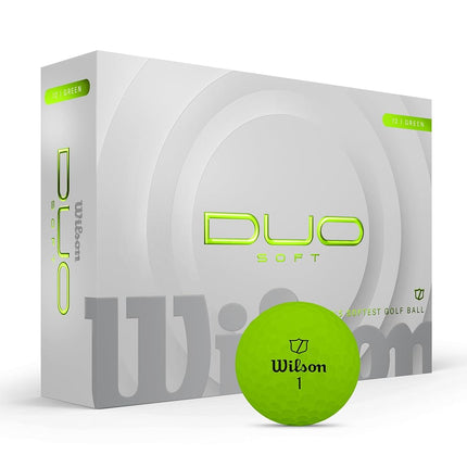 Wilson Duo Soft Golf Balls – Green, 12-Pack, World
