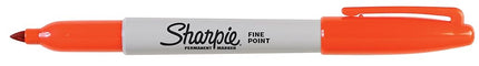 Sharpie Fine Point Permanent Markers, 2 Orange Markers (1765442)