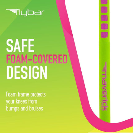 Flybar Maverick Pogo Stick for Kids Ages 5+, 40 to 80 Pounds, Perfect for Beginners, Easy Grip Handles, Anti-Slip Pegs, Outdoor Jumper Toys for Boys & Girls, Outside Toys for Kids