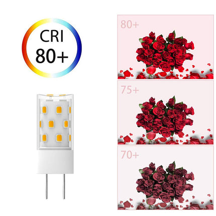 TAIYALOO Bombilla LED GY6.35 5W Equivalente a Bombilla Halógena de Base Bipin 50W, AC/DC 12V Blanco Cálido 3000K para Lámpara Colgante, Araña, Lámpara de Escritorio, Luces de Acento, Iluminación de Paisaje, No Regulable (Paquete de 4)