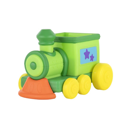 CoComelon Train musical de l'Alphabet avec JJ - Comprend un train de l'alphabet avec musique, sons et phrases - 4 wagons de l'alphabet, 1 figurine de chef de gare JJ - Joue des extraits de la chanson 'ABC' - Jouets pour enfants et tout-petits
