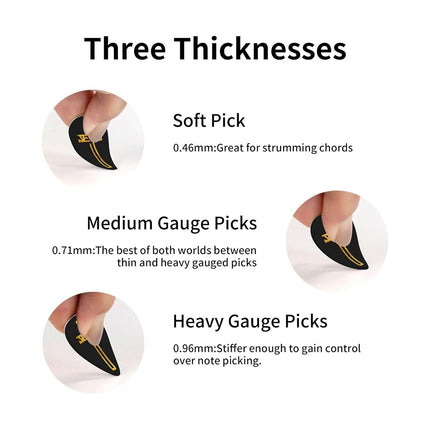 12 Pack Christian-Jesus-Flat Cross Guitar Picks, 0.46 0.71 0.96mm Includes Medium Heavy Thin Thickness for Bass, Electric Acoustic Guitar, Ukulele