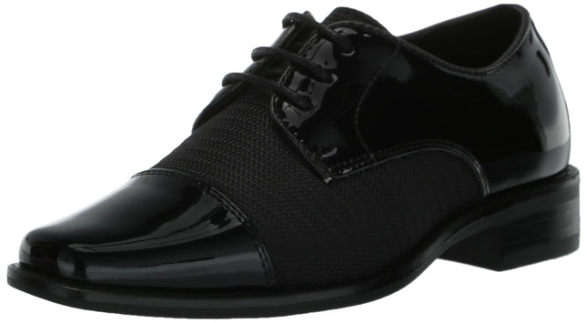 Stacy Adams Boy's Pharaoh Cap Toe Oxford, Black, 3