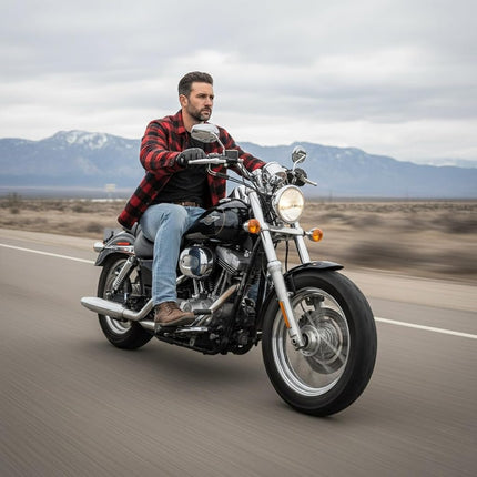 Milwaukee Leather MDM5002 Men's Blue Armored Motorcycle Riding Denim Jeans Reinforced with Aramid Fibers - 44