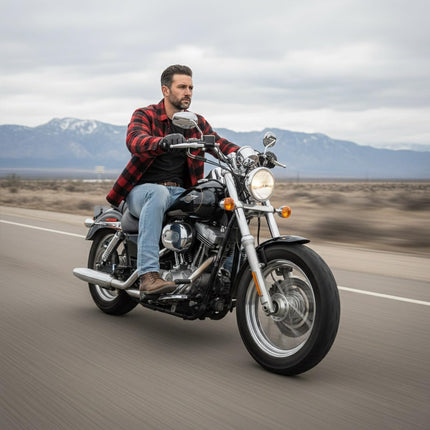 Milwaukee Leather MDM5002 Men's Blue Armored Motorcycle Riding Denim Jeans Reinforced with Aramid Fibers - 44