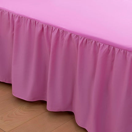 xuan dian Bed Skirt Full Size Ruffled Bed Skirts with Split Corners