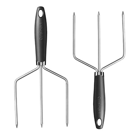 Cuisinart CTG-01-TL Pinzas para levantar pavo con mango curvo, acero inoxidable, negro/plateado