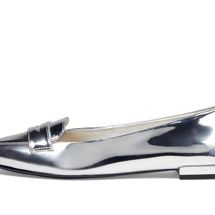 Nine West Women's LALLIN Ballet Flat, Silver 040, 6, Silver 040, 4.5 UK