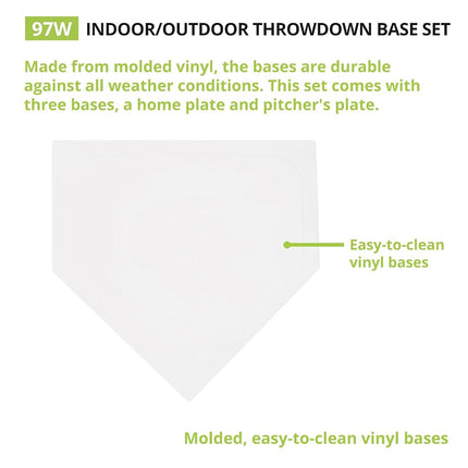 Champion Sports 97W White Indoor and Outdoor Base Set