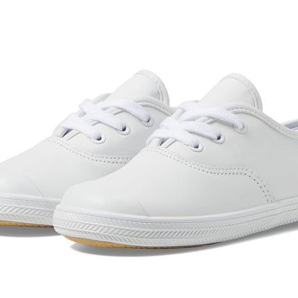 Zapatillas Keds de Niña Champion Toe Cap (Niña pequeña/Bebé), cuero blanco, 10 Niño pequeño