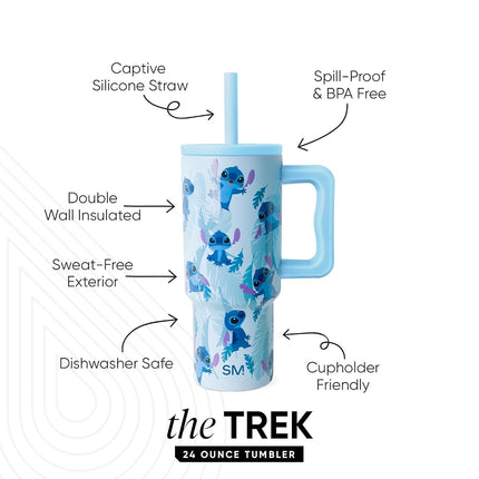 Simple Modern Disney Stitch Kids Tumbler with Straw & Handle | 24oz