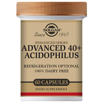Solgar Advanced 40+ Acidophilus Vegetable Capsules - Pack of 120
