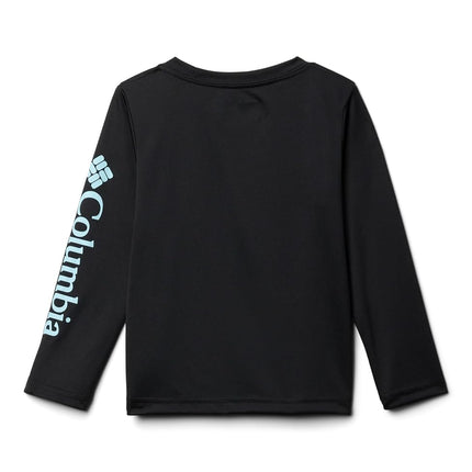 Camiseta Columbia de manga larga Terminal Tackle para niños pequeños, Black/Gulf Stream Logo, 3T