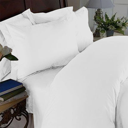 Elegant Comfort 4 Piece 1500 Thread Count Luxurious Ultra Soft Egyptian Quality Coziest Sheet Set, Queen, Bright White