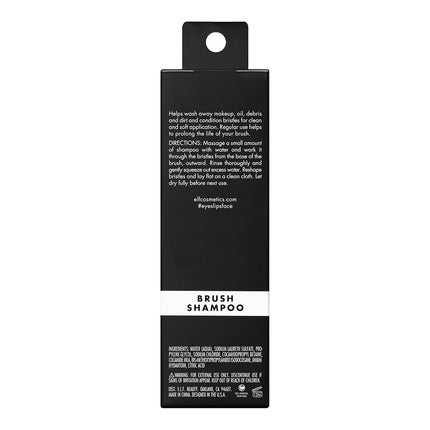 e.l.f. Makeup Brush Shampoo, Washes Away Dirt, Makeup, Oil & Debris & Conditions Bristles, Crafted For Daily Use, Vegan & Cruelty-Free, 4.1 Fl Oz