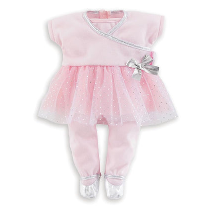 Corolle Sport Dance Baby Doll Outfit Set - Premium Mon Grand Poupon Baby Doll Clothes and Accessories fit 14" Dolls, Pink