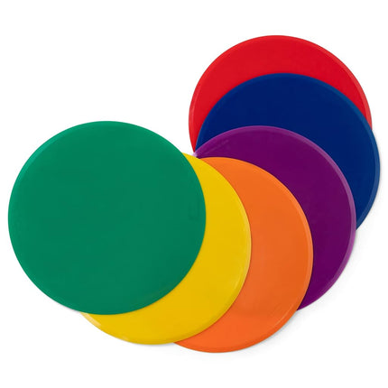 Champion Sports 12-Inch Extra Large Poly Spot Marker Set
