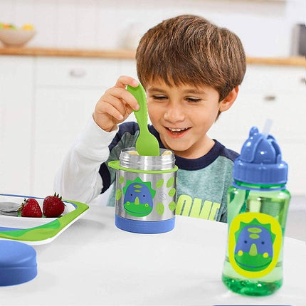Skip Hop Zoo Insulated Food Jar, Dino 2 Count (Pack of 1)