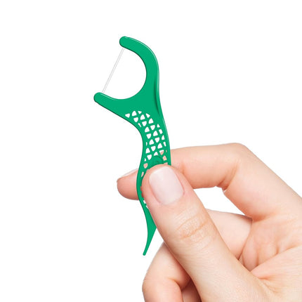 GUM Professional Clean Flossers, Menta Fresca, Palillos de Hilo Dental Portátiles, 90 unidades
