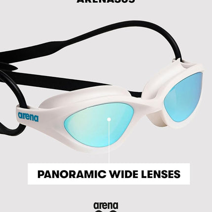 ARENA Unisex 365 Swim Goggles for Fitness Swimmers Comfortable Anti-Fog Watertight Design Non-Mirror Lens Lap Swimming Men and Women, Smoke/Deep Green/Black