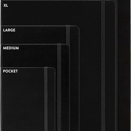 Moleskine Classic Notebook, Notebook With Ruled Pages, Hard Cover and Elastic Closure, Sapphire Blue, XL, 19 x 25 cm, 192 Pages