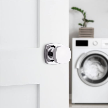 Kwikset Arroyo Passage Hall/Closet Knob with Soft Modern Rose in Polished Chrome 97200-921