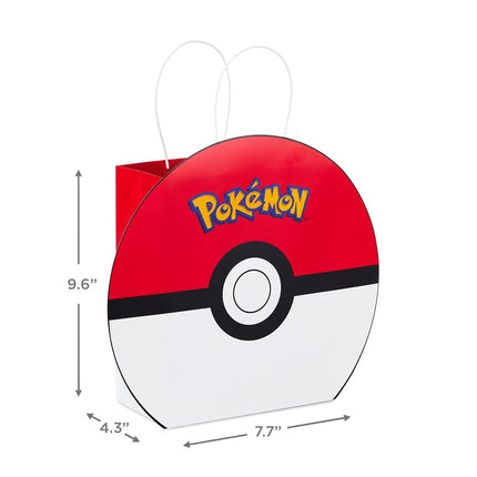Hallmark Pokémon Gift Bag Bundle (9" Medium PokéBall and 15" Extra Large Pikachu) for Kids, Birthdays, Christmas, Valentine's Day, Halloween