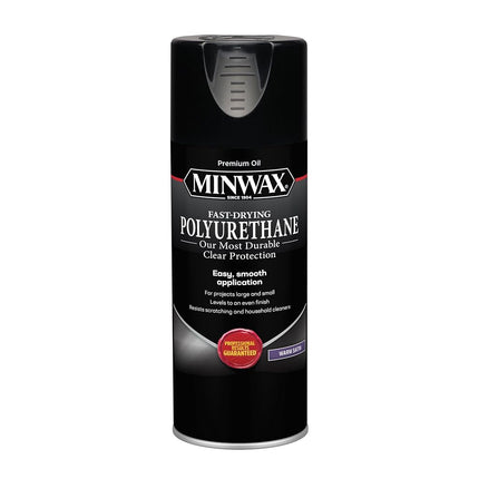 Minwax 33060000 Fast-Drying Polyurethane Aerosol, 11.5 ounce, Satin