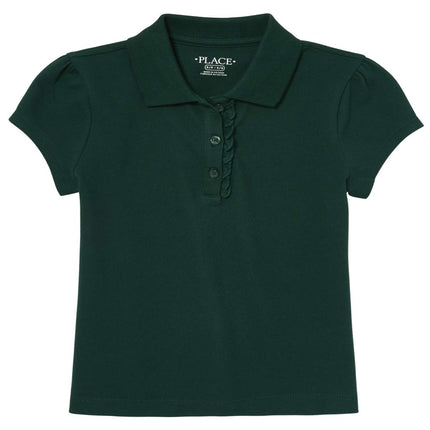 The Children's Place Girls' Short Sleeve Ruffle Pi