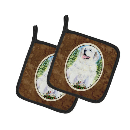 Caroline's Treasures Pyrenees Pair of Pot Holders 