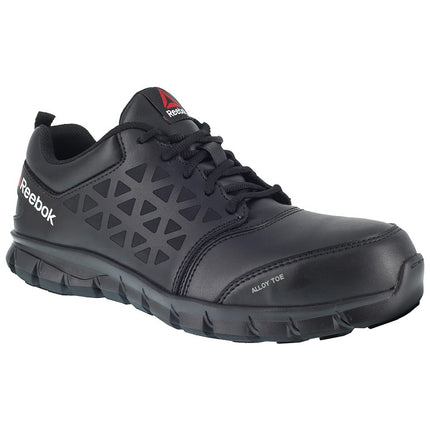 Reebok Work Men's Sublite Cushion Work EH Black Leather 4 E US