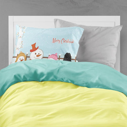 Caroline's Treasures Fundas de almohada estándar de tela para villancicos de Navidad de Bouvier des Flandres BB2405PILLOWCASE, Multicolor