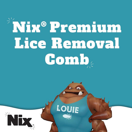 Nix Premium Metal 2-Sided Lice Removal Comb | Designed to Remove Lice and Nits