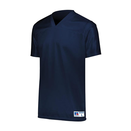 Russell Athletic Camiseta de fútbol americano liso para jóvenes, color azul marino