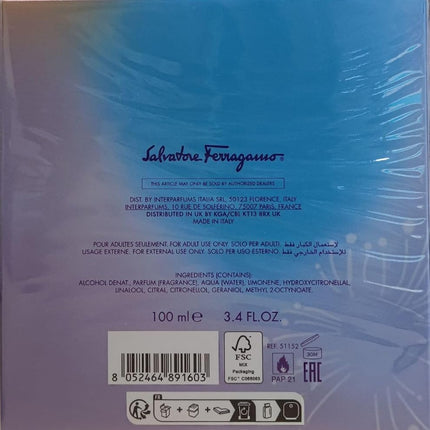 Salvatore Ferragamo Incanto Shine Eau de Toilette for Women, 100ml