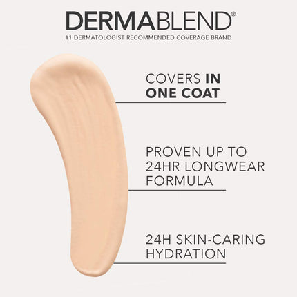 Dermablend Cover Care Full Coverage Concealer - Provides 1 Coat Coverage - Waterproof And Transfer Resistant - Covers A Variety Of Skin Blemishes - 24 Hour Hydration - Long Lasting - 15N - 10 ML