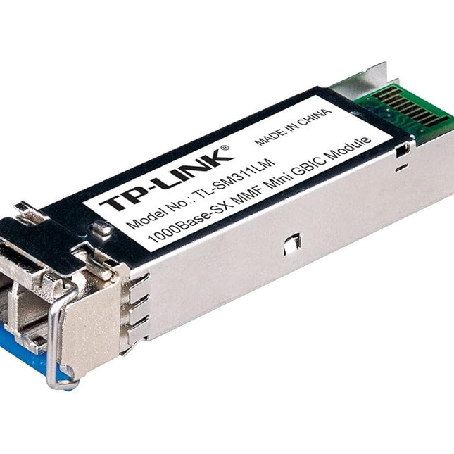 TP-Link Gigabit SFP Module, 1000Base-SX Multi-Mode Fiber Mini GBIC Module, Plug and Play, LC/UPC Interface, Up to 550/220m Distance (TL-SM311LM)