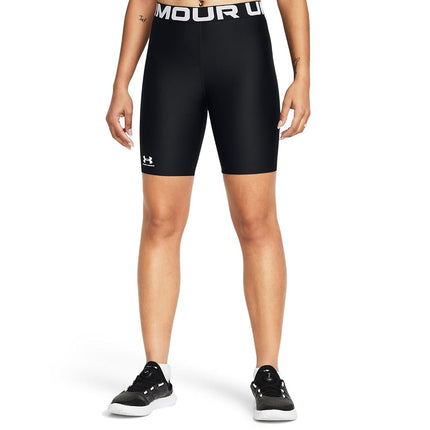 Under Armour Womens HeatGear 8'' Shorts Black XS