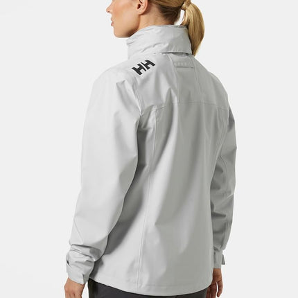 Helly Hansen Women's W Crew Hooded Jacket 2.0, Grey Fog, S
