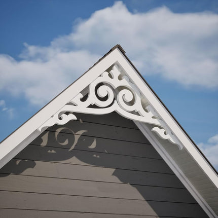 Ekena GPP060X015X100BAI Gable Pediment, Primed, 60" W x 15" H x 1" P (6/12)