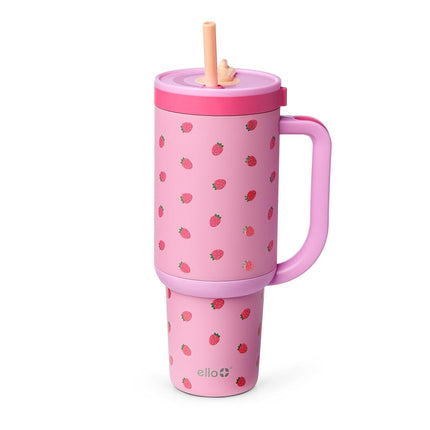 Ello Oasis 40oz Stainless Steel Tumbler - Strawber