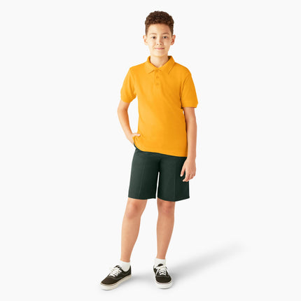 Polo piqué de manga corta Dickies para niño, dorado, talla XXS 4