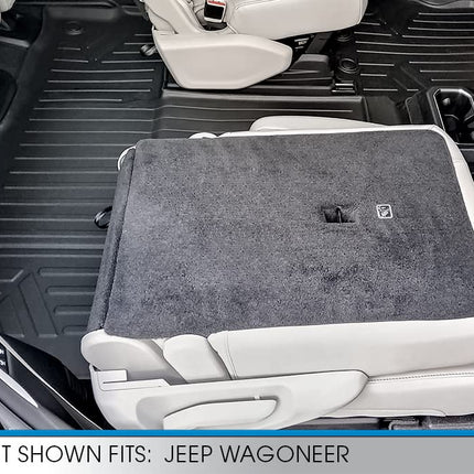 SMARTLINER All Weather Custom Fit Black 3 Row Car Mats Floor Mat Liner Set Compatible with 2022-2023 Jeep Wagoneer Grand Wagoneer (7 Passenger Model)
