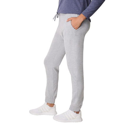 Hanes Women's Originals Joggers, 100% Cotton Jersey Sweatpants, 29" Inseam, Light Steel, XXL
