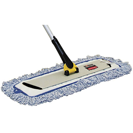 Rubbermaid Commercial Products Executive HYGEN Mop Quick-Connect Frame for Wet/Dry Microfiber Mopping, Fits 18in Mop Pads, Silver/Black (1863893)