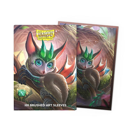 Dragon Shield | Brushed Art Sleeves | Spirit Animals - Bushdrake | 100 CT - Smooth & Tough Premium TCG Sleeves | Compatible with Pokemon, Flesh & Blood, One Piece & Magic the Gathering